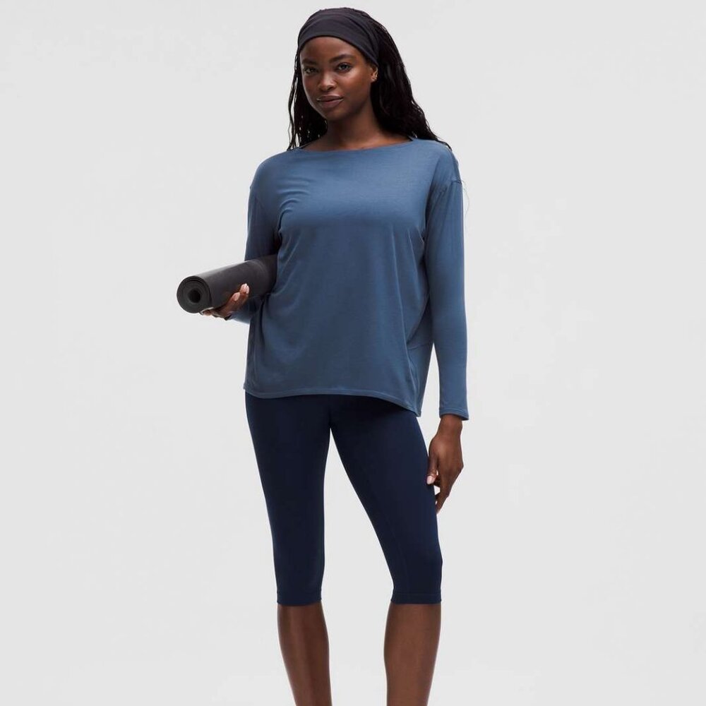 NWT Lululemon Back in Action Organic Cotton Long Sleeve